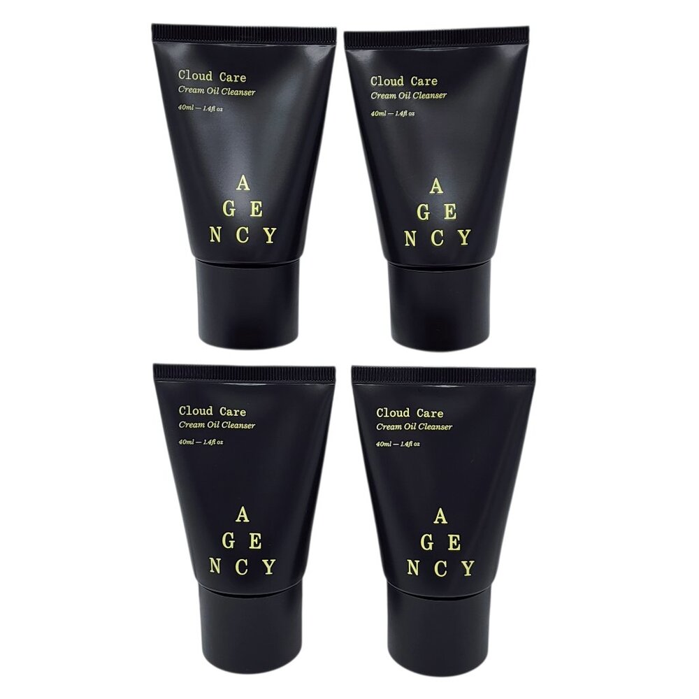 Agency Cloud Care Cream Oil Cleanser Makeup Remover Face Wash 1.4 fl oz (4 Pack)